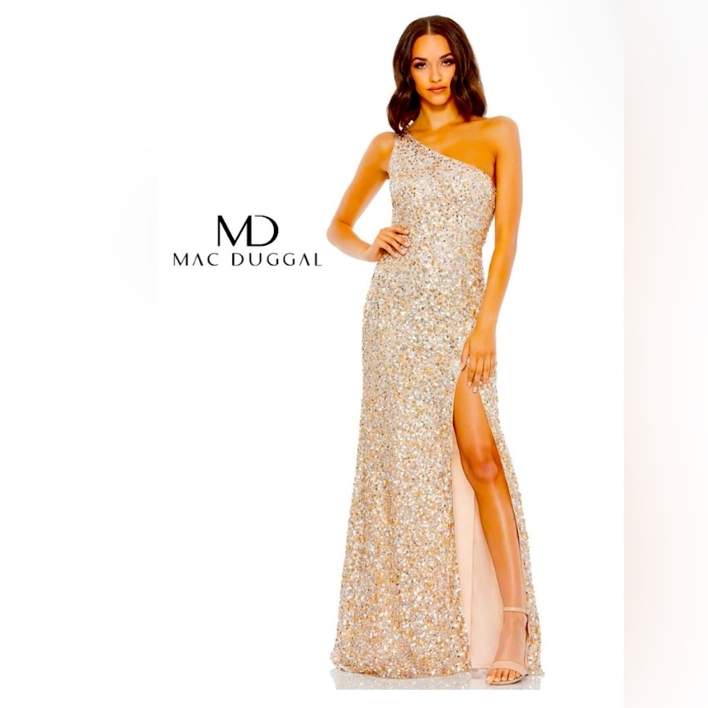 NWT Mac Duggal #10729 nude size 2